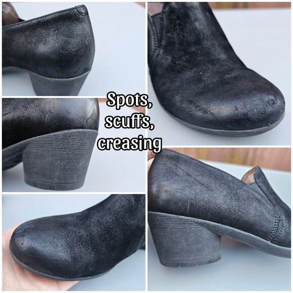 Oxford Pumps Black Nubuck Leather  Dansko Robin Size EU 37 US 6.5-7 Heeled - Picture 9 of 13